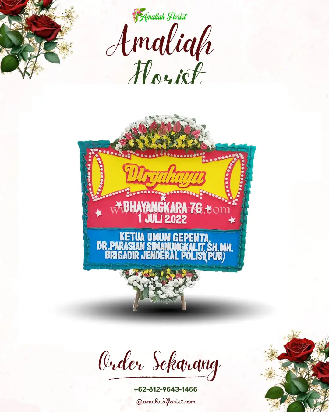 Papan Bunga HUT Ulang Tahun Bataguh